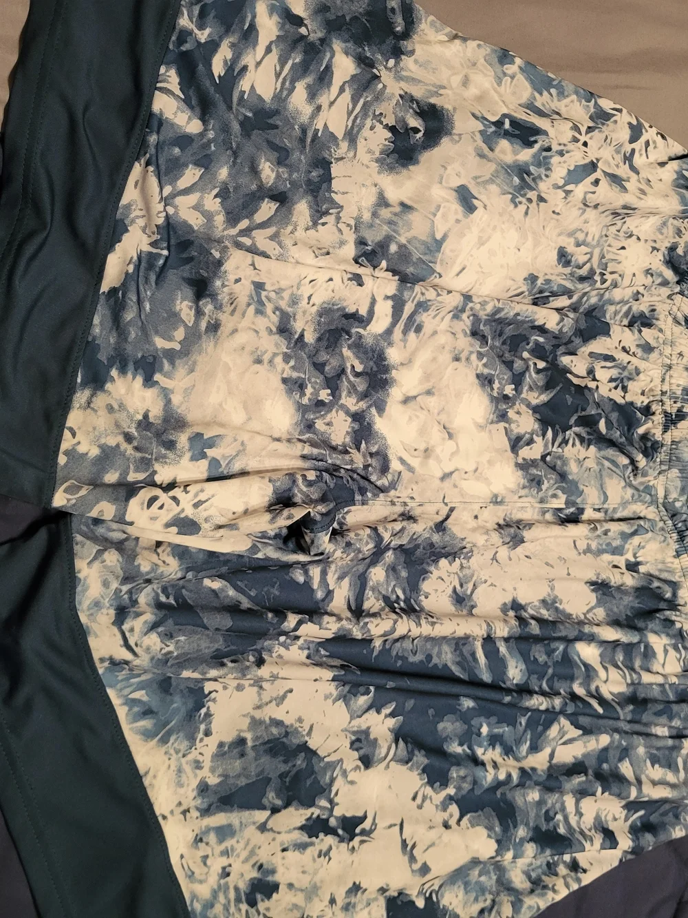 Under Armour Blue White Tie-Dye Athletic Shorts